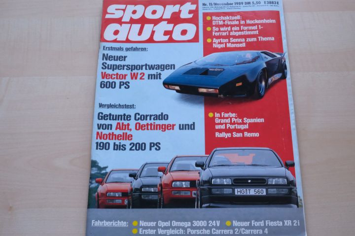 Sport Auto 11/1989
